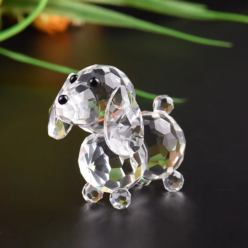 K9 хрустальный щенок милая собака кукла ручной работы миниатюрные стеклянные