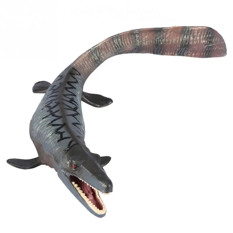 L Tylosaurus Пластиковые динозавры модель игрушки прочный эмуляция Plesiosaur Liopleurodon Mosasaur Tylosaurus модель игрушки для детей обучающий инструмент - Цвет: L Tylosaurus