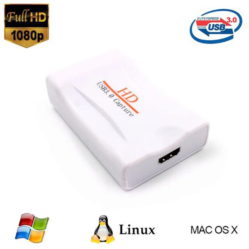 USB 3 0 1080P совместимому с HDMI HD Easycap Карта видеозахвата Кабель адаптер для игры в