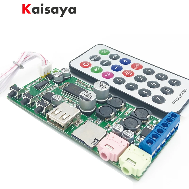 YDA138 15 Вт + 2 канальный цифровой усилитель мощности плата Поддержка USB TF карта