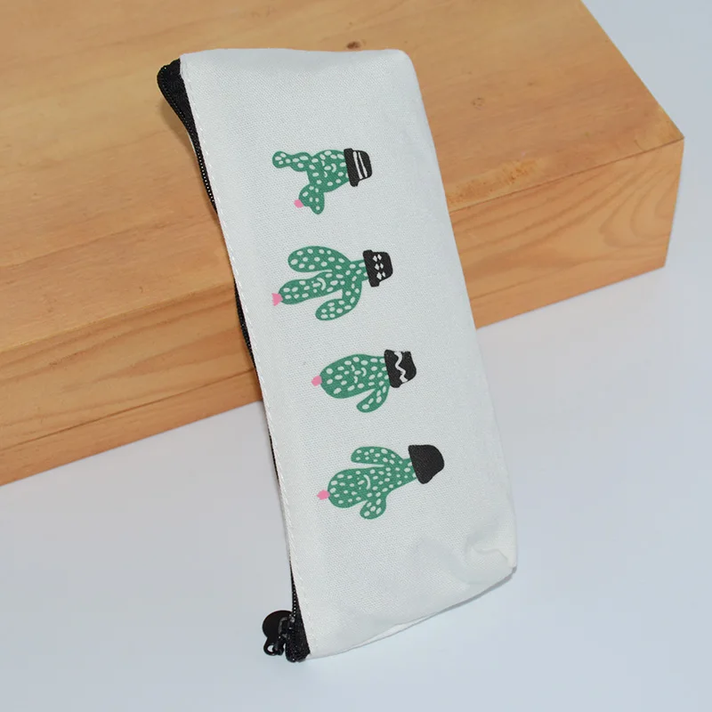 Pencil case C Estuches para lapices trousse scolaire stylo карандаш кактус чехол для ручки школьный пенал для карандашей etui kawaii estuche escolar plant - Цвет: Pencil case C