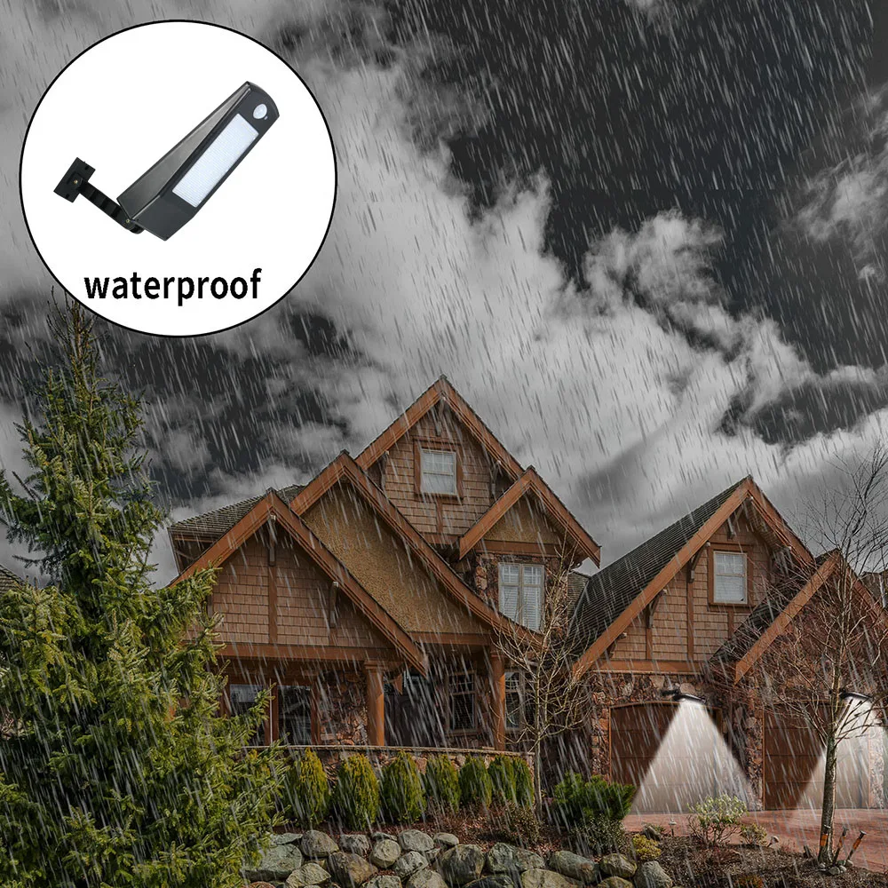 Solar Powered Floodlight 48 LED Lights Wireless Auto Motion Sensor Wall Light IP65 Waterproof Outdoor Security | Безопасность и