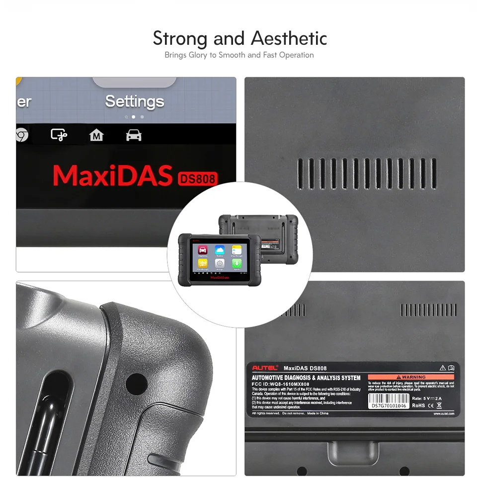 AUTEL MaxiDAS DS808 OBD2 сканер диагностический инструмент брелок программируемый инструмент ECU код автомобильный код считыватель же как MS906 PK DS708