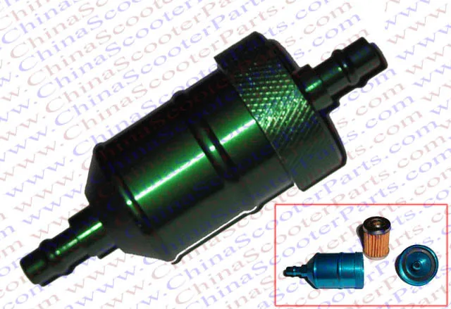 CNC алюминиевый топливный газовый фильтр мини карманный Байк ATV Quad CRF XR Cruiser Chopper Parts
