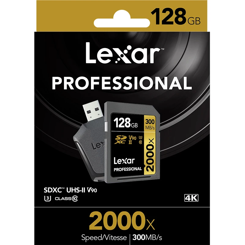Lexar Professional 2000x300 МБ/с. высокоскоростной SD SDHC SDXC 32 Гб 64 128 ГБ|Карты памяти| |