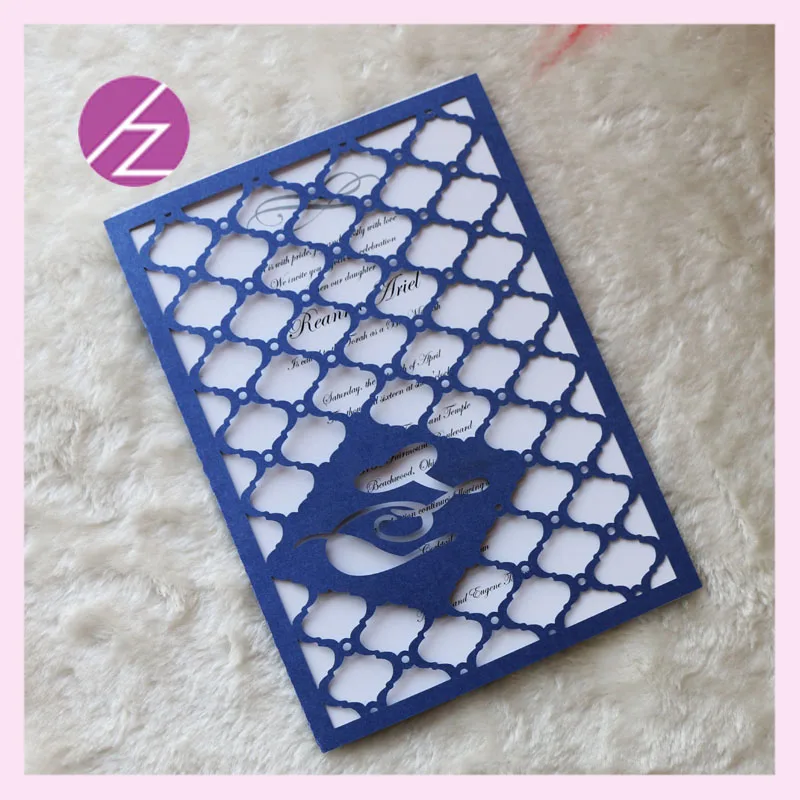 12pcs/lot Luxury Laser cut Paper Printing Wedding Invitations Card chart paper decoration supply Elegant Embossed carton design | Дом и сад