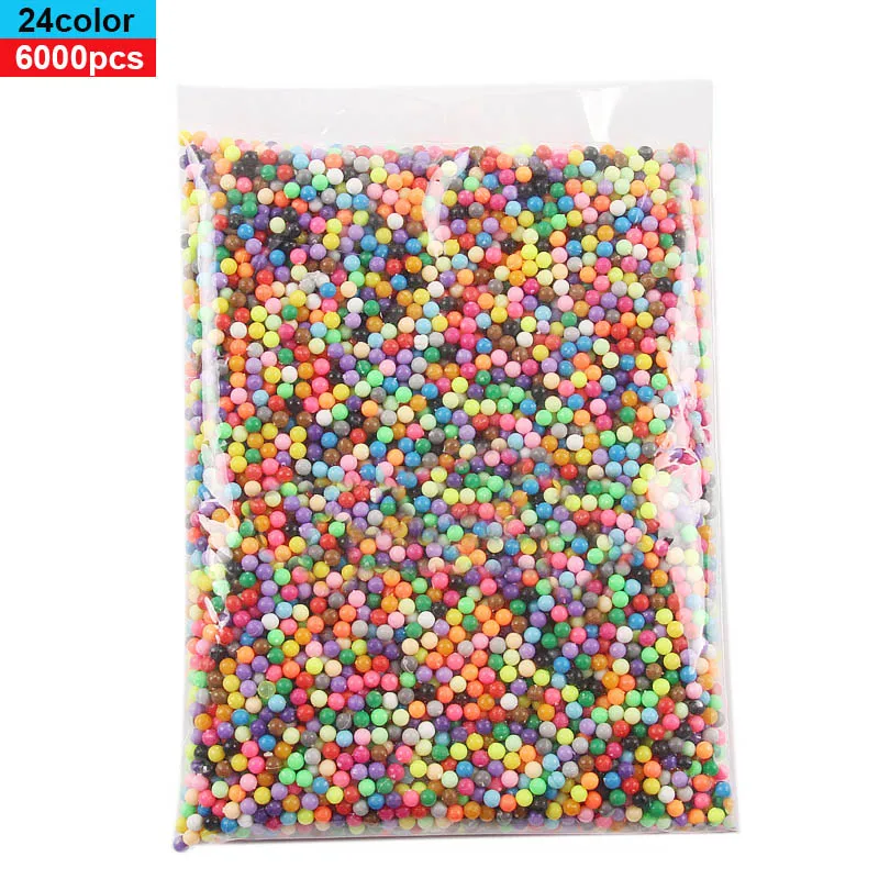 6000 шт./компл. DIY распыления воды волшебный аквариум бусины ручной 3D 5 мм Hama 500 г стержень заклинание пополнения бусины игрушки