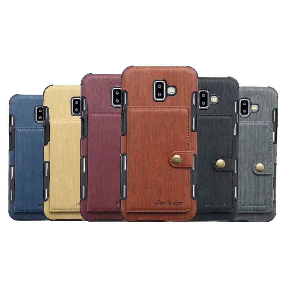 

FULAIKATE Drawing Cloth Case for Samsung Galaxy J4 J6 Plus Matte Card Pocket Back Cover for J6 J8 2018 Phone Protective Cases