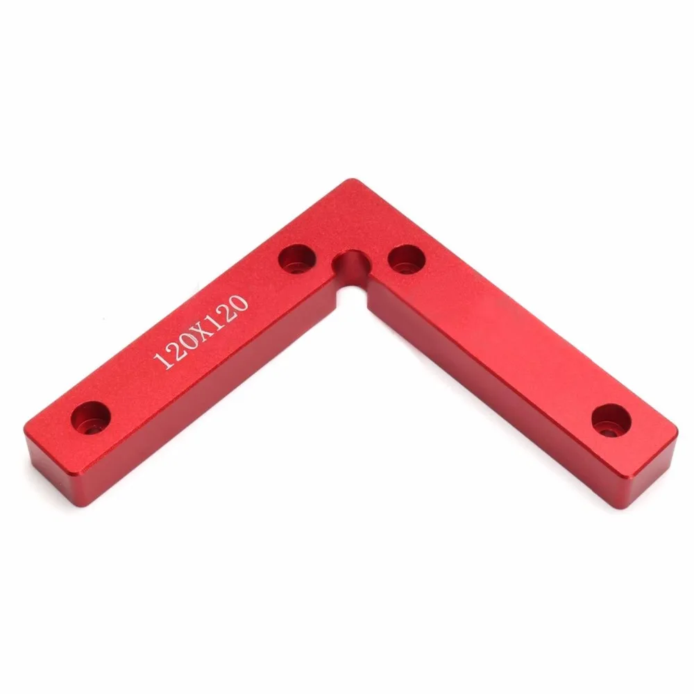 

1/2Pcs Aluminium Alloy Body Corner Clamp L Shape Wood Metal Right Angle 90 Degree Weld Welding Fixing Tool Red