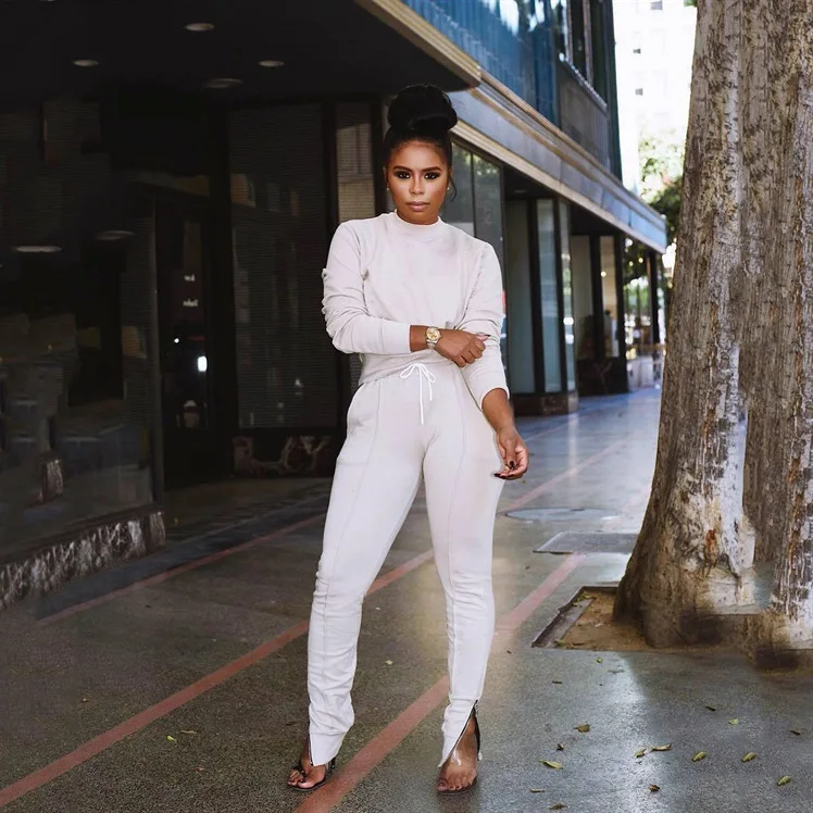 2019 весна осень женские спортивные костюмы для отдыха Европа Америка комплекты