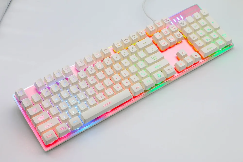 Тонкая профессиональная игровая USB клавиатура Motospeed K11 геймерская Игровая Teclado с