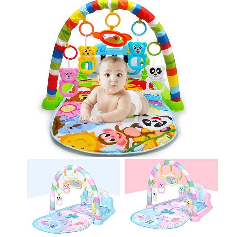 Baby Soft Playmat Piano Musical Sleep Lullaby Activity Fitness Gym Mat Kid Sleeping Safety Blanket Christmas Gift for Boy Girl