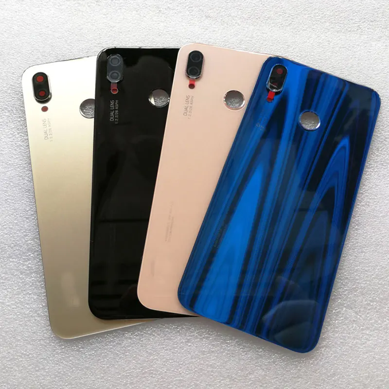 Оригинальное закаленное стекло задняя крышка для huawei P20 Lite/Nova 3e запасные части