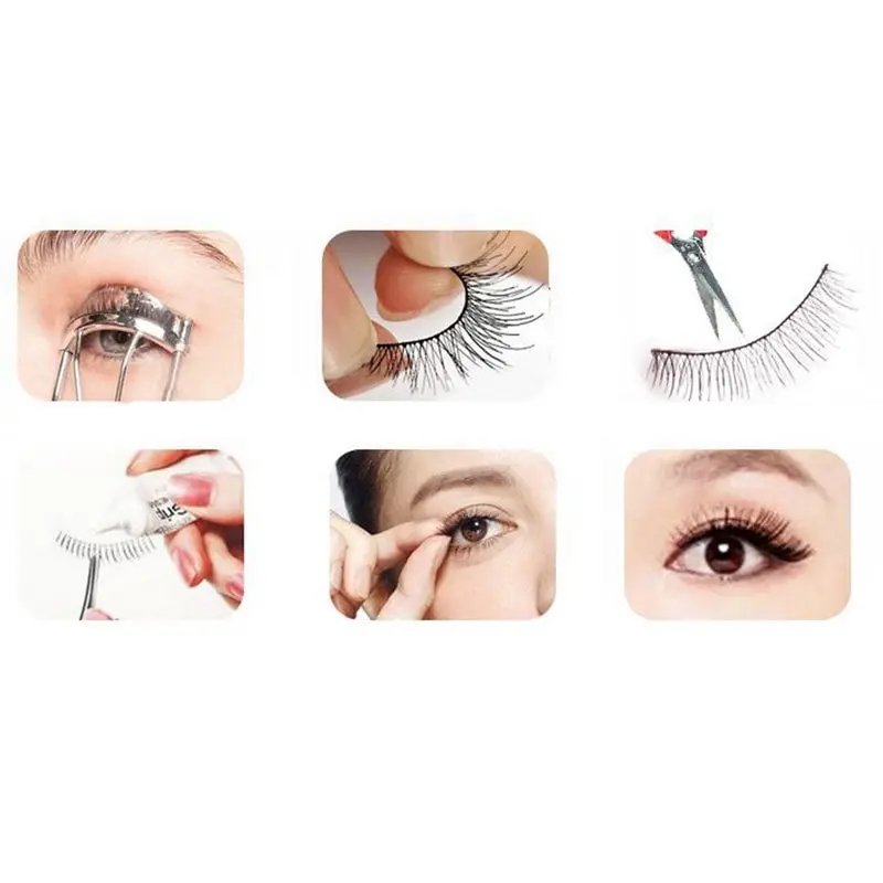 Накладные ресницы 1 коробка Длинные Искусственные 100% ручная работа мягкие для