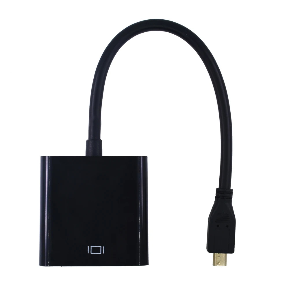 Кабель адаптер TISHRIC Micro HDMI VGA преобразователь цифрового сигнала в аналоговый