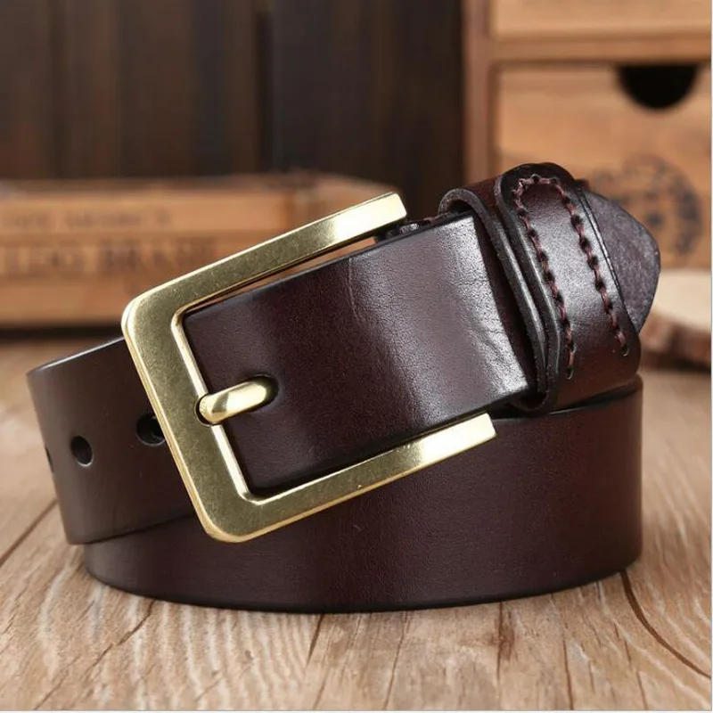 

2020 Men Genuine Leather Vintage Style Belt Business Casual Male Belt Simple Style Jeans Belt Quality Guarantee XKS067