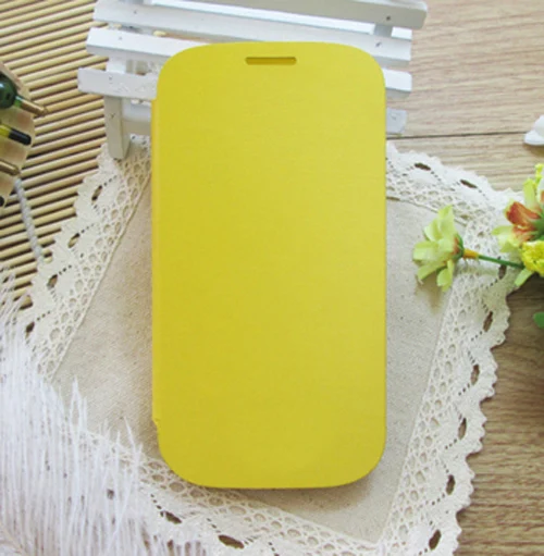 Yellow Откидной кожаный чехол для телефона samsung Galaxy S3 SIII Neo Duos S 3 III GT-I9300 GT-i9300i GT I9300 I9301 I9300i I9305 I9301i - Цвет: Yellow