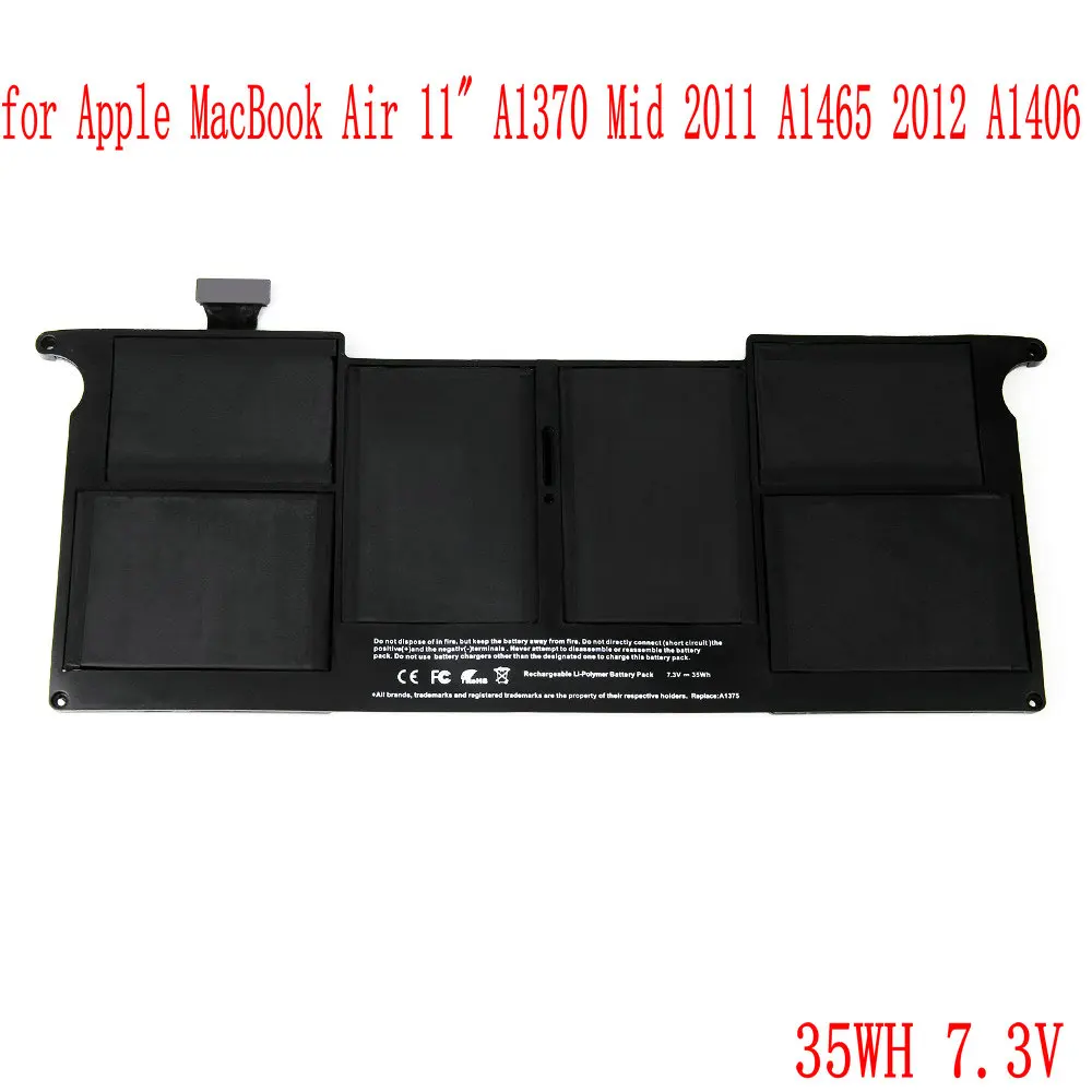 Новый аккумулятор для ноутбука Apple MacBook Air 11 &quotA1370 Mid 2011 A1465 2012 A1406 7 3 В 4800