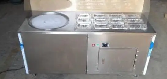 Машина для приготовления жареного мороженого с шестью фруктовыми баками