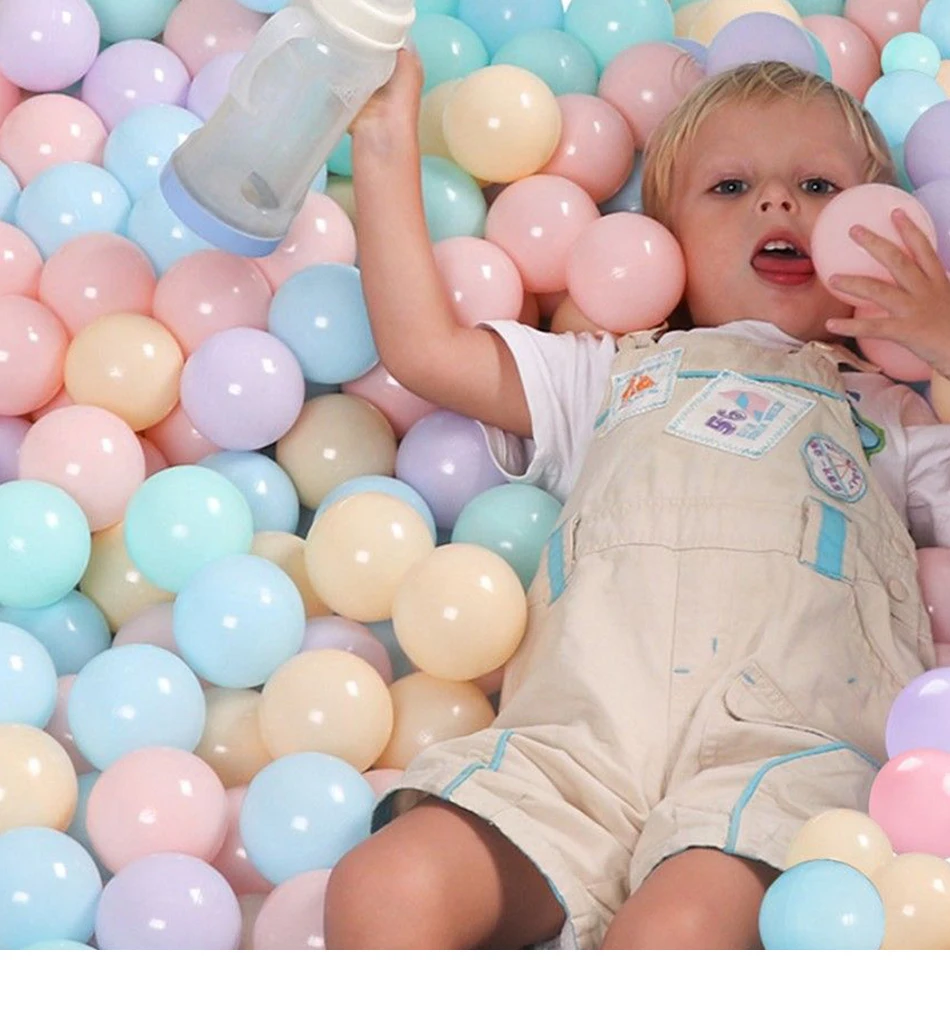 7CM100PCS Colorful Ball Soft Plastic Ocean Balls Bal Funny Baby Kid Swim Pit Toy Water Pool Toys For Children Ocean Wave Ball
