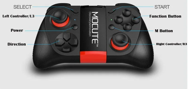 Бесплатная доставка MOCUTE 050 Bluetooth геймпад контроллер Джойстик селфи пульт