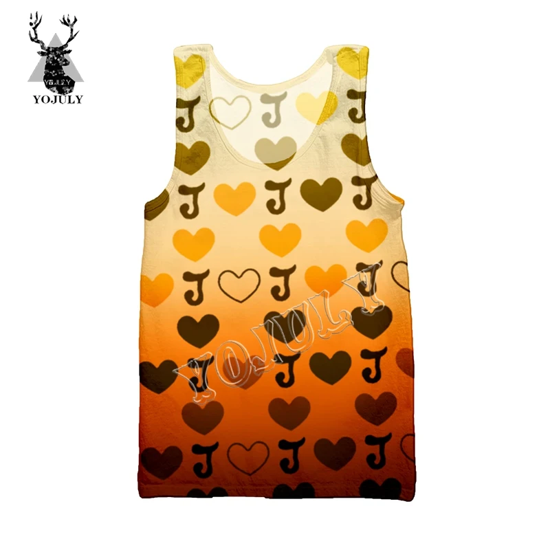 12 YOJULY Summer Unisex sleeveless shirts 3D Print Anime JoJo Bizarre Adventure Men Vest Women Casual Funny Tops Clothing Ve23 - Цвет: 12