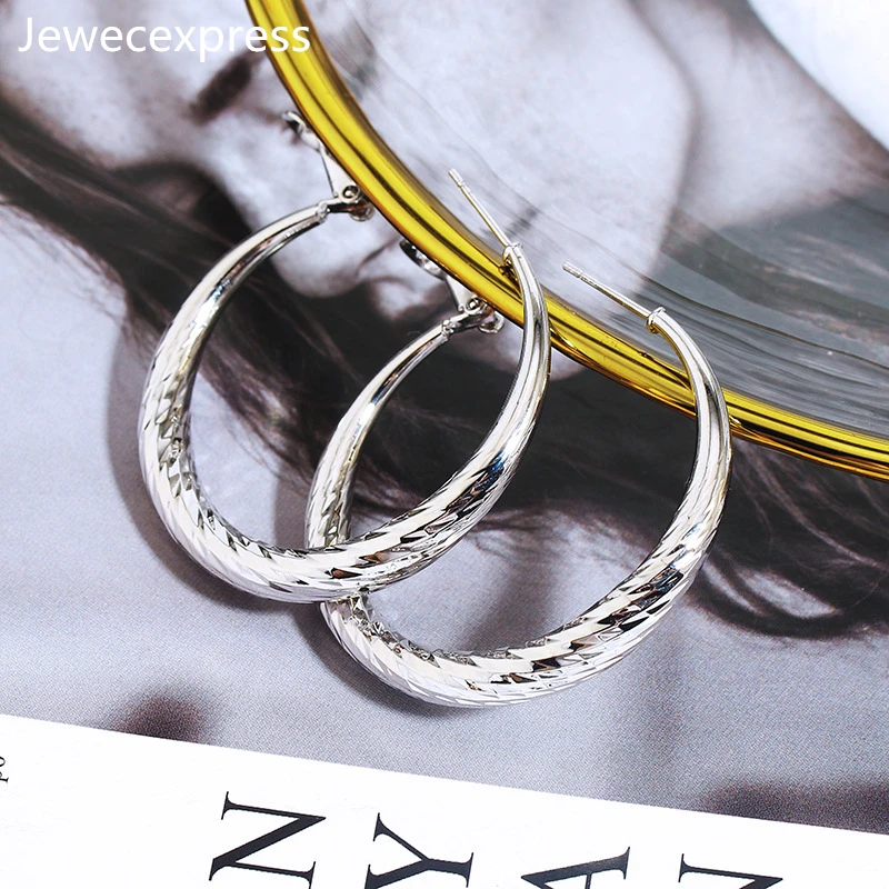 Jewecexpress S925silver Иглы Круглая подвеска серьги|Серьги-гвоздики| |
