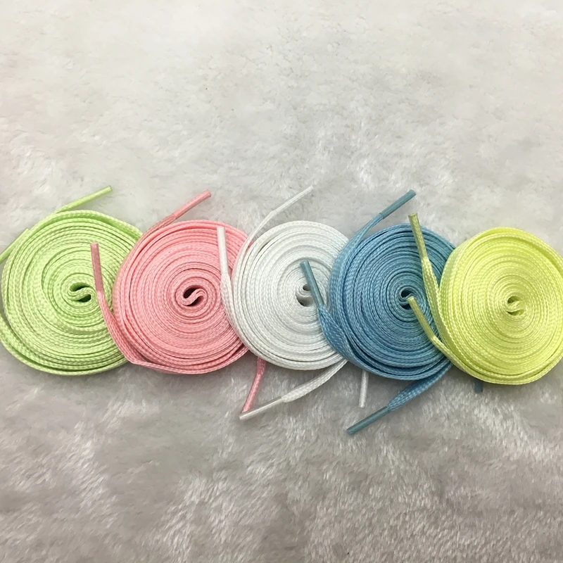 Luminous Shoelaces Athletic Sport Flat Canvas Shoe Laces Glow In The Dark Night Color Fluorescent Shoelace 80/100/120/140cm YG-1