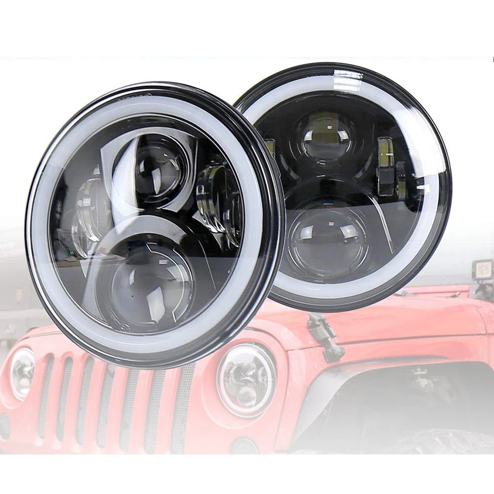 Marlaa 7 &quotдюймовый круглые светодиодные фары для H6014 / H6015 H6017 H6024 преобразования