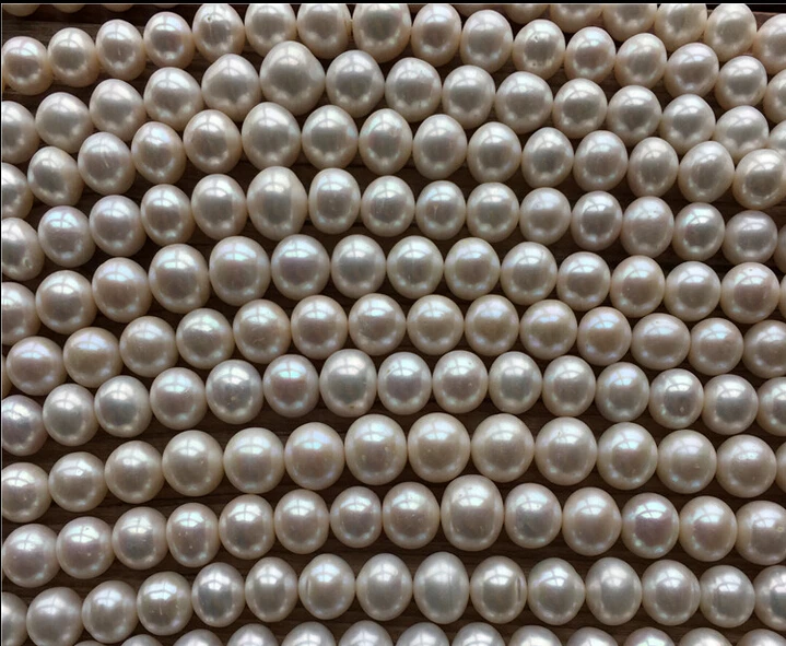 Natural Freshwater Cultured Pearl 12-13MM super light blemish oblate DIY loose beads semi-finished materials | Украшения и