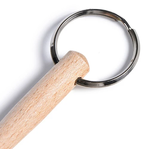 Креативный деревянный мини брелок для ключей в виде барабанных палочек часы на