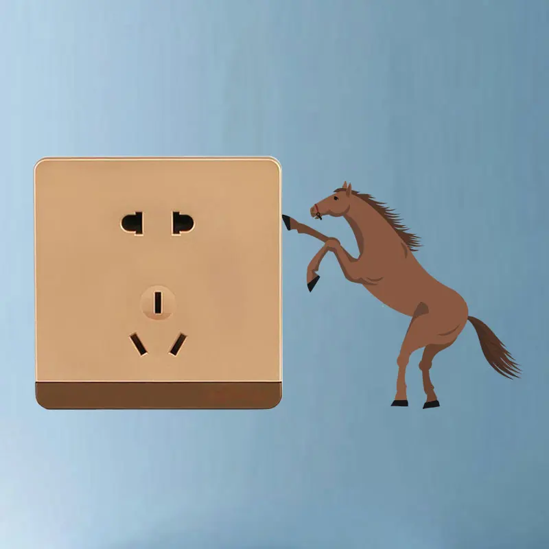 Персонализированная наклейка на переключатель YOJA A Jumping Pony из ПВХ хорошего
