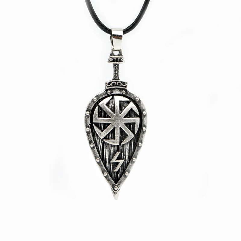 10 шт. Викинг Щит Кулон Цепочки и ожерелья для Для женщин мужчин Славянский оберег