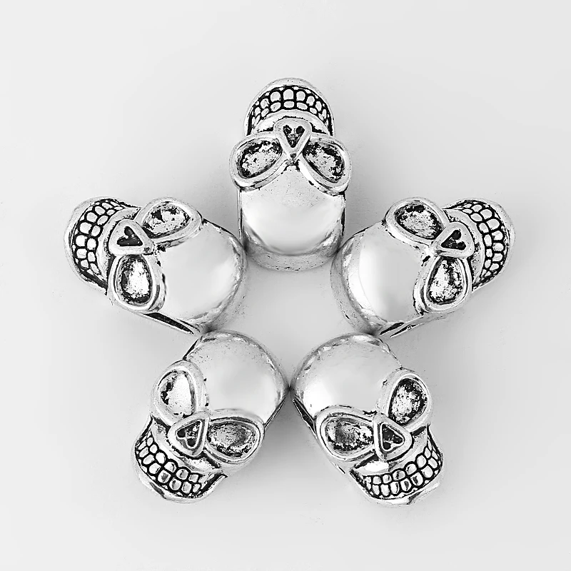 10 шт. 10x5 мм Череп разделитель бусины для DIY ювелирных изделий|spacer beads wholesale|bead lacebeads