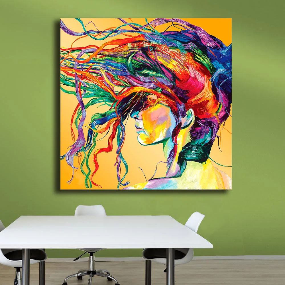 

Large size Printing Oil Painting pop art WINDSWEPT Wall painting Home Decor Abstract Art Picture For Living Room painting