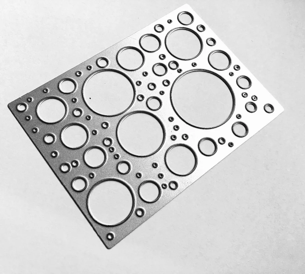 DIY полые круглые шаблоны для вырезания формы шаблон тиснение скрапбукинга