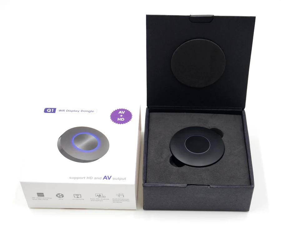 Q1 зеркального отображения OTA TV Stick Dongle лучше чем EasyCast HDMI AV Выход Wi Fi Дисплей