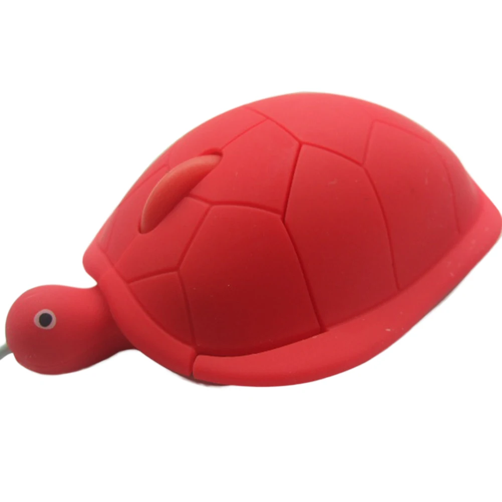 USB 2 0 1000 точек/дюйм 3D Проводная оптическая милый черепаха мыши Мышь для