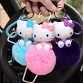 Милый брелок hello kitty, брелок для женщин, аниме, брелок для ключей Kt Cat, детские игрушки, брелок для автомобиля, брелок на запястье, веревка, брелок, подарки