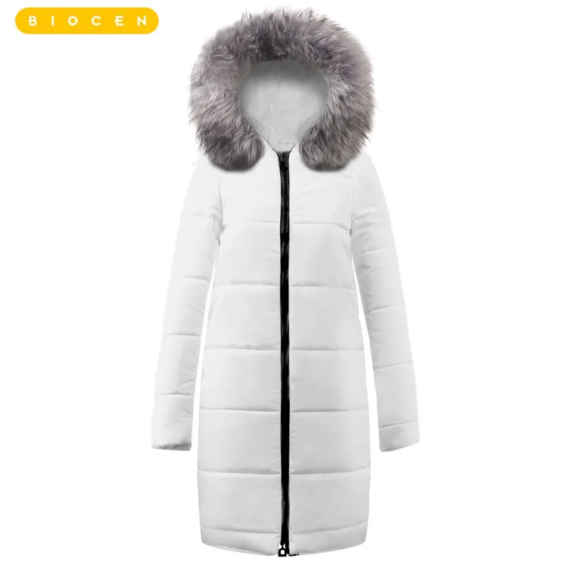 New Long Parkas Female Women Winter Coat Thick Warm Cotton Hooded Jacket Sleeves Womens Outerwear for | Женская одежда