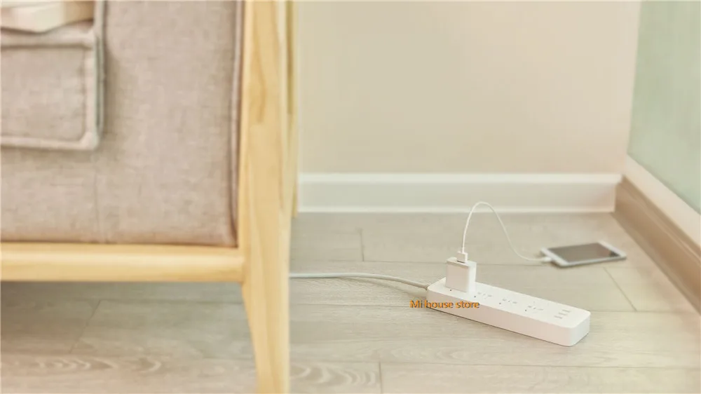 Xiaomi Mijia умный блок питания 4 гнезда 4 индивидуального управления 3 USB 5V 2.1A Быстрая зарядка удлинители розетки с безопасной дверью