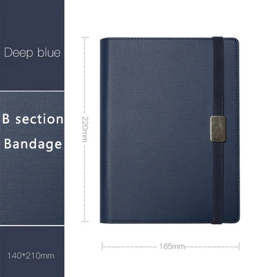 Navy Blue Деловая Высококачественная кожаная записная книжка Filofax многоразового использования, записная книжка, модная пуля, журнал Bujo - Цвет: Navy Blue