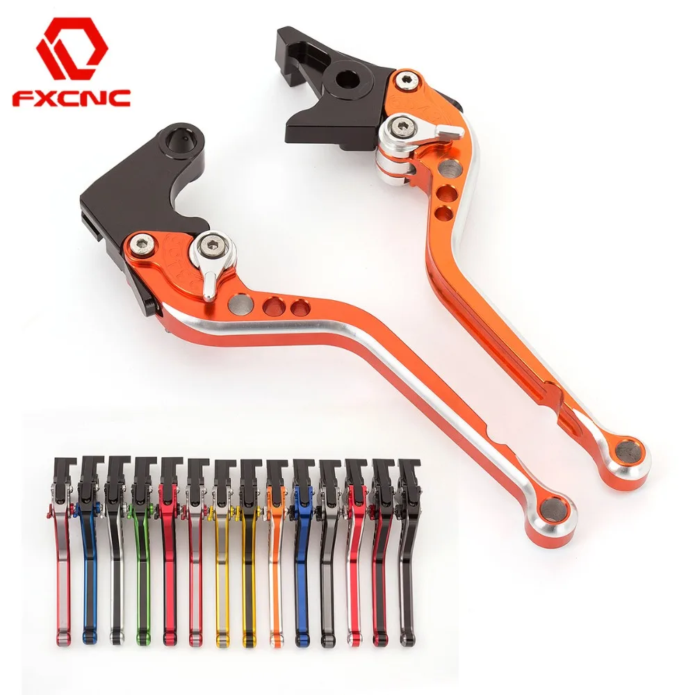 

FX CNC MIX Color Long Adjustable Aluminum Motorcycles Brake Clutch Levers For Kawasaki ZX6R 636 2007 - 2016 2015 14 13 12 11 10