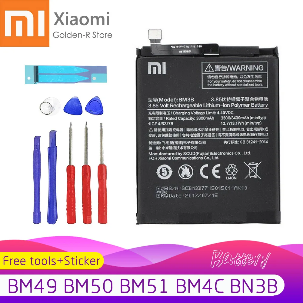 BM49 BM50 BM51 BM4C BM3B для Xiao mi Max Mix 2 Max2 Max3 x2 запасная батарея телефона литий полимерная +