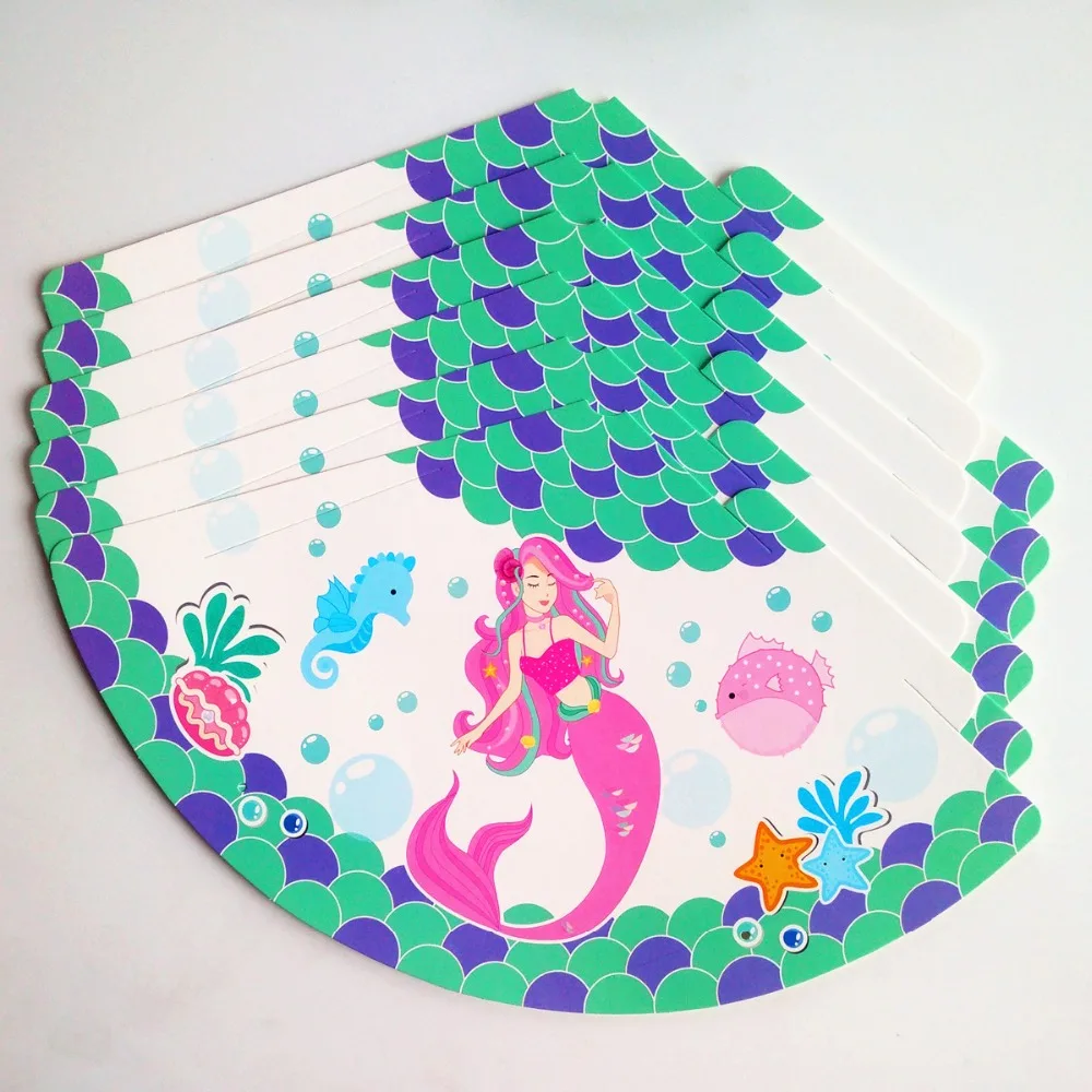 36 шт. вечерние украшения в виде Русалочки для дня рождения детей взрослых