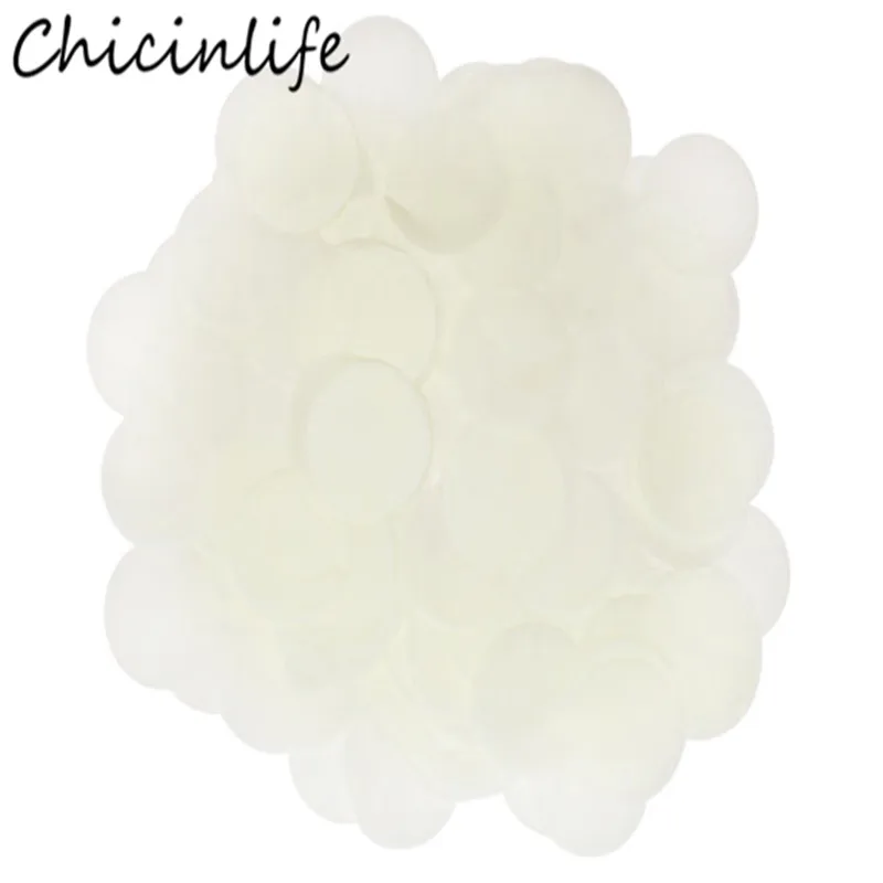 Chicinlife 1 сумка Круглые Конфетти посыпать свадебный душ Свадебная вечеринка стол Scatte Декор День рождения воздушные шары наполнитель поставки - Цвет: white