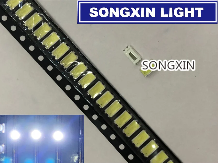 200 шт. для SAMSUNG высокой мощности 5630 LED PLCC 4 Телевизор с подсветкой супер яркий диод