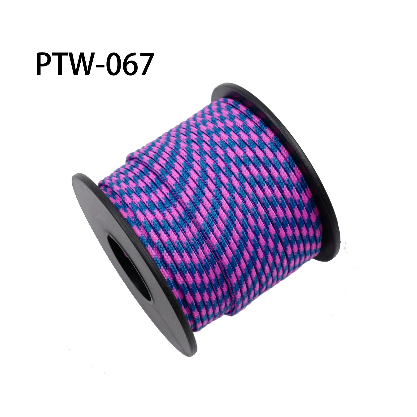 Pink Blue 067 Mil Спецификация Тип I 3 жильный 100 футов(31 м) Открытый выживания парашютный шнур Lanyard Paracord 2 мм Диаметр микро шнур Катушка - Цвет: Pink Blue 067