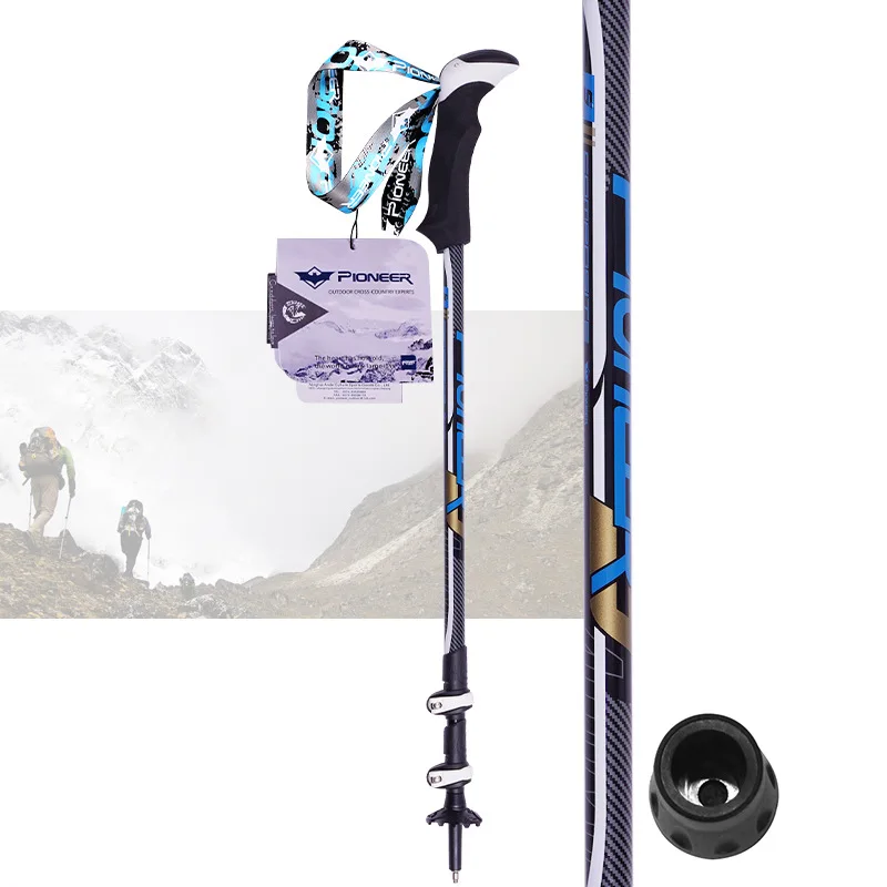 Палки для пеших прогулок PIOMEER Alpenstock регулируемые телескопические альпинистские