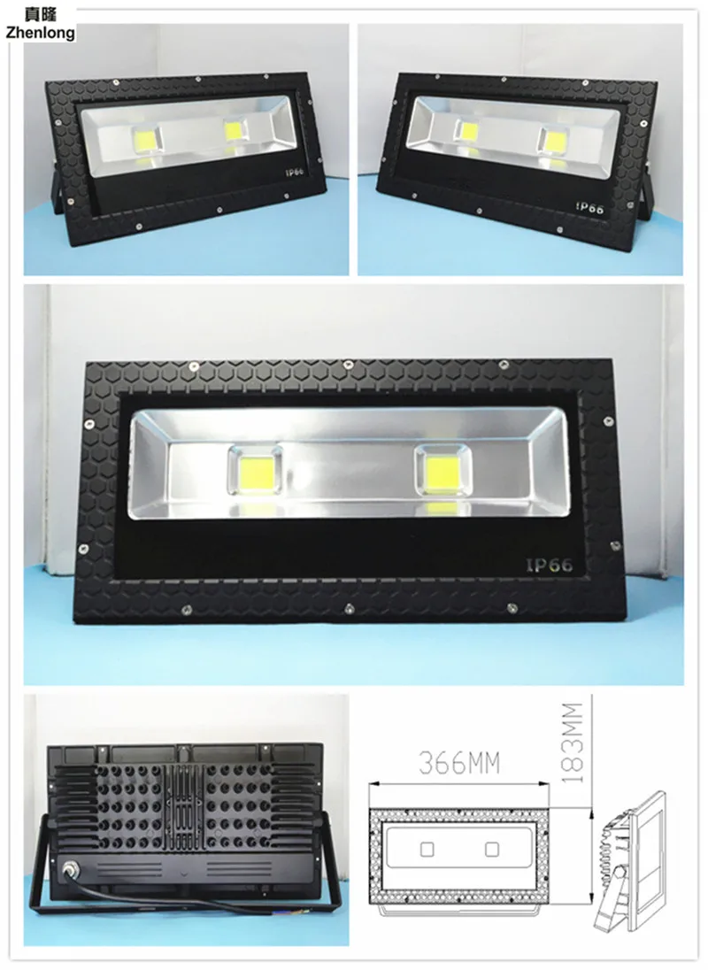 Светодиодный прожектор светильник 100w 200w 110V 220V IP65 Водонепроницаемый Алюминий